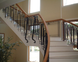 ロートアイアン手摺り