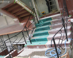 ロートアイアン手摺り