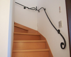 ロートアイアン階段手摺