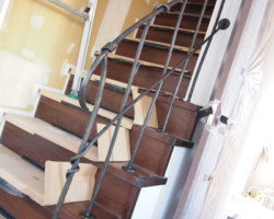 ロートアイアン階段手摺