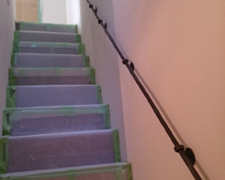 ロートアイアン階段手摺