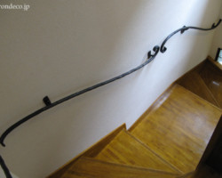 ロートアイアン階段手摺