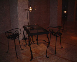 ロートアイアンテーブルチェア「鉄の時間」