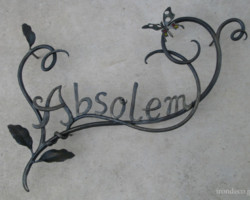 ロートアイアン表札