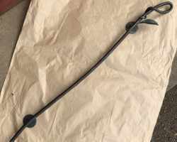 112-ロートアイアン玄関手摺り/ハンドル ロートアイアン手摺り